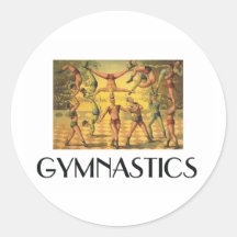 Vieille école de gymnastique SUPÉRIEURE Autocollants