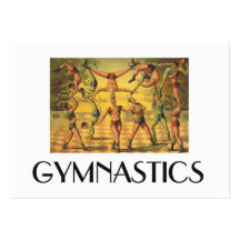 Vieille école de gymnastique SUPÉRIEURE Modèle De Carte De Visite