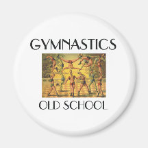 Vieille école de gymnastique SUPÉRIEURE Magnets