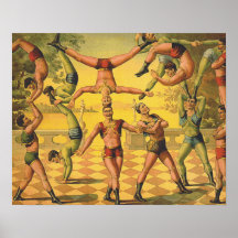 Vieille école de gymnastique SUPÉRIEURE Poster