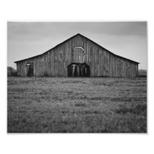 Vieille grange abandonnée impressions photo