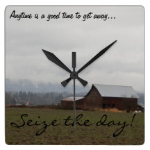 Vieille horloge de grange de Washington
