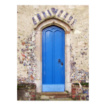 Vieille porte bleue posters