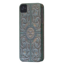 Vieille relique en cuir usinée coque Case-Mate iPhone 4