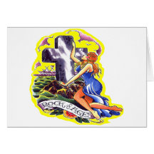Vieille roche de tatouage de Skool des âges Cartes