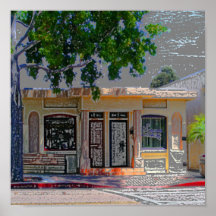 Vieille rue d'état affiche