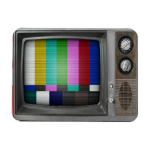 Vieille TV Magnets En Rectangle