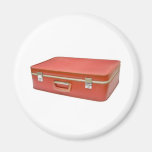 Vieille valise rouge magnets pour réfrigérateur