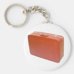Vieille valise rouge porte-clé