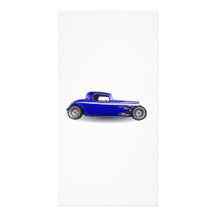Vieille voiture antique de hot rod modèle pour photocarte