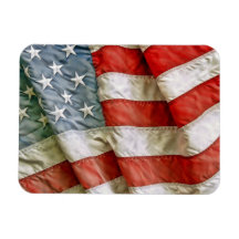 Vieilles étoiles et rayures de gloire magnets rectangulaire
