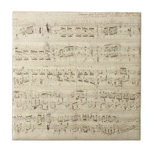 Vieilles notes de musique - feuille de musique Cho Carreaux