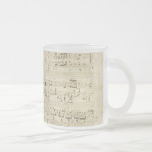 Vieilles notes de musique - feuille de musique Cho Tasse