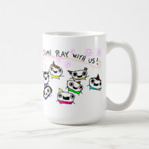 "Viennent le jeu avec nous" tasse