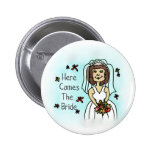 "Vient ici bouton de la jeune mariée" Pin's Avec Agrafe