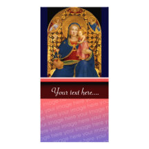 VIERGE AVEC L'ENFANT ET LES ANGES 2 PHOTOCARTE PERSONNALISÉE