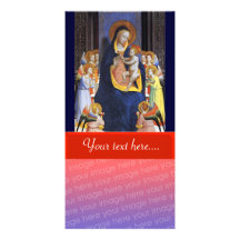 VIERGE AVEC L'ENFANT ET LES SAINTS CARTES DE VŒUX AVEC PHOTO