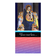 VIERGE AVEC L'ENFANT ET LES SAINTS CARTE AVEC PHOTO
