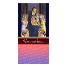 VIERGE AVEC L'ENFANT ET LES SAINTS MODÈLE POUR PHOTOCARTE