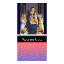 VIERGE AVEC L'ENFANT ET LES SAINTS CARTES DE VŒUX AVEC PHOTO