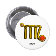 VIERGE, bouton Badges Avec Agrafe