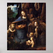 Vierge des roches affiche