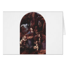 Vierge des roches cartes de vœux