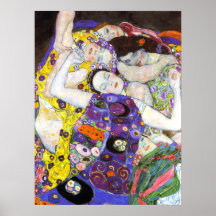 Vierge, Gustav Klimt Affiche