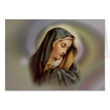 Vierge Marie 2 Carte De Vœux