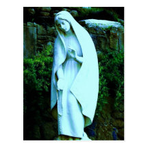 Vierge Marie bleu changé Carte Postale