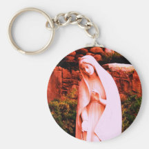 Vierge Marie rouge changé Porte-clef