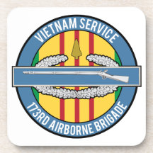 Vietnam Arrowhead CIB 173rd Coaster