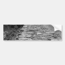 Vieux bâtiment. Mur en pierre grand Autocollants Pour Voiture