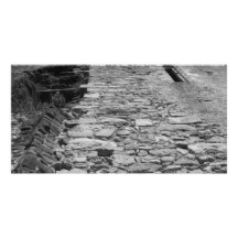 Vieux bâtiment. Mur en pierre grand Cartes De Vœux Avec Photo