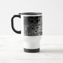 Vieux bâtiment. Mur en pierre grand Mug