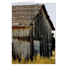 Vieux bâtiment rustique carte de vœux