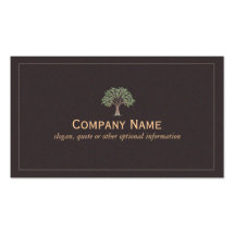 Vieux carte de visite sage d'arbre