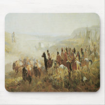 Vieux chevaux occidentaux Mousepad de Buffalo d'In Tapis De Souris
