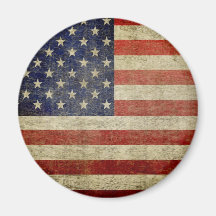 Vieux drapeau américain magnets pour réfrigérateur