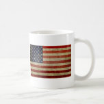 Vieux drapeau américain tasses à café