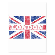Vieux drapeau de Londres Carte Postale