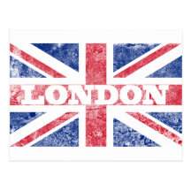 Vieux drapeau de Londres Carte Postale