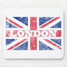 Vieux drapeau de Londres Tapis De Souris