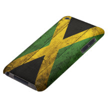 Vieux drapeau en bois de la Jamaïque Coques Barely There iPod
