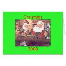 Vieux elfes gais, Noël, 2008 Cartes De Vœux