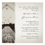 Vieux faire-part de mariage de cru d'église