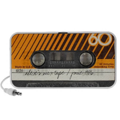 Vieux haut-parleurs d'enregistreur à cassettes de 