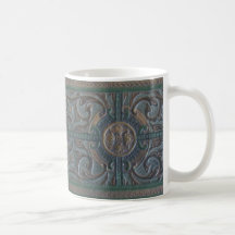 Vieux journal en cuir usiné mug