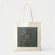Vieux journal en cuir usiné sac