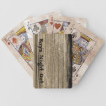 Vieux paquet de cartes en bois de jeu de planche jeux de cartes